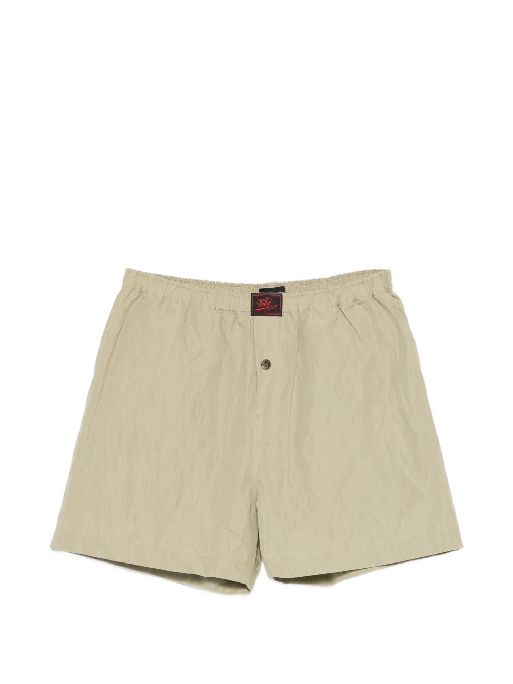 elasticated-waist shorts