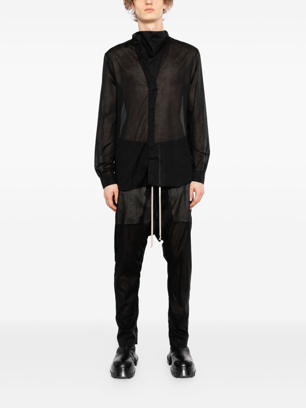 drawstring silm trousers