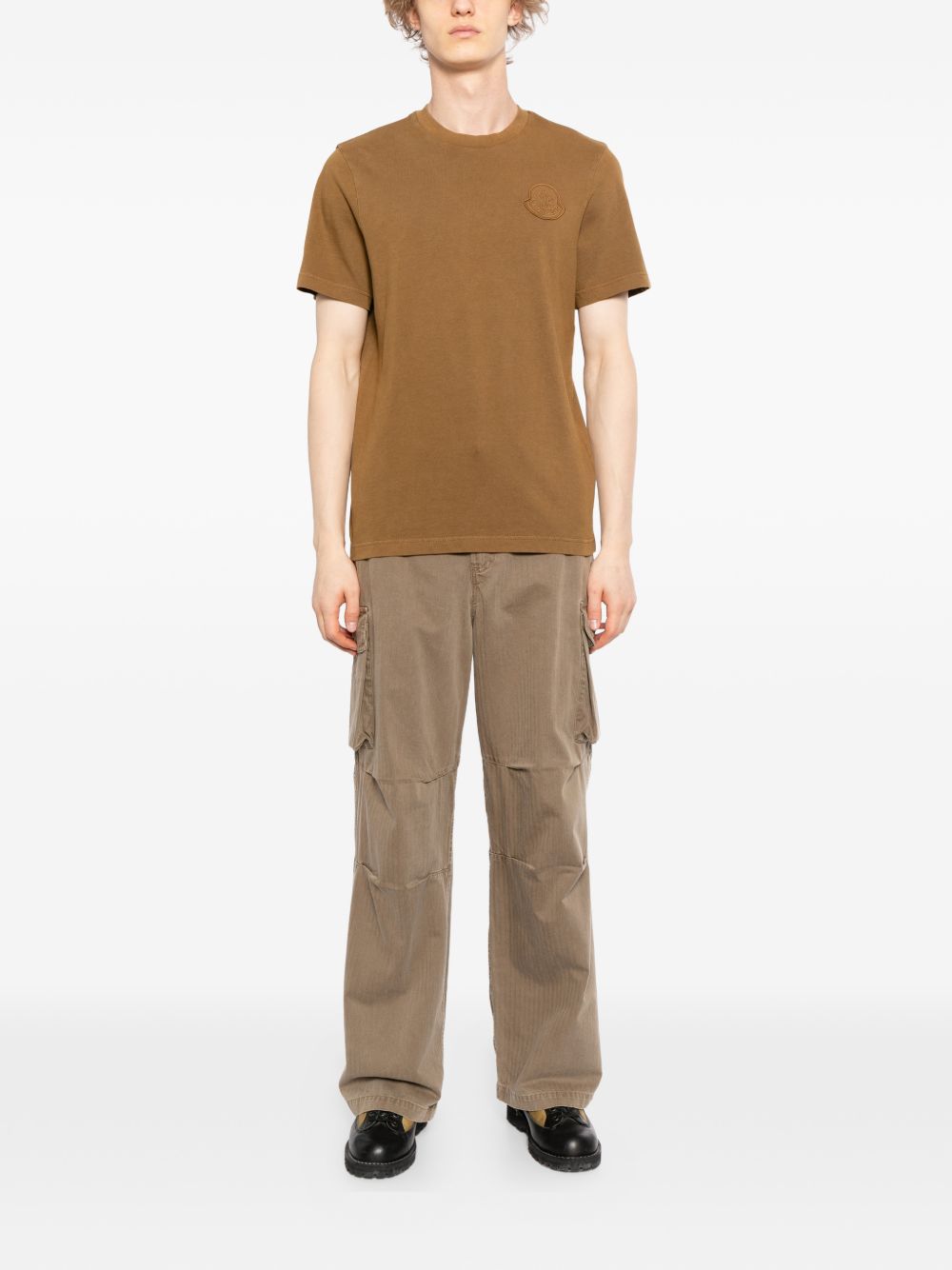 Logo Patch Cotton T-Shirt