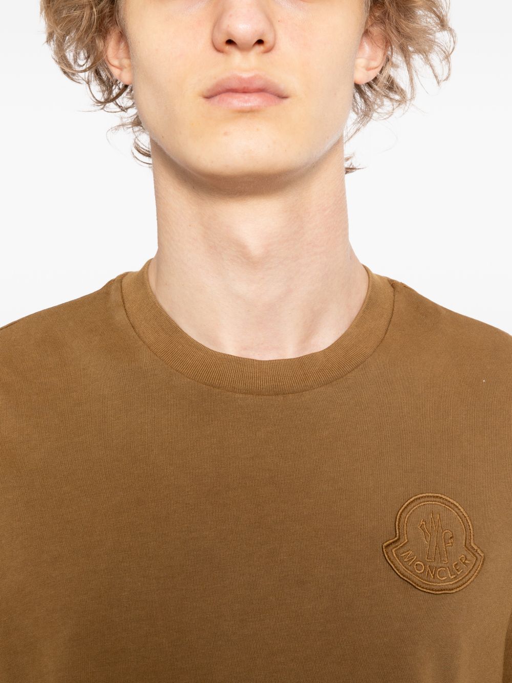 Logo Patch Cotton T-Shirt