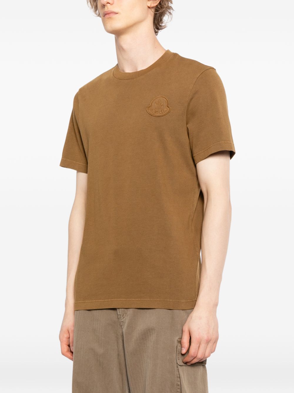 Logo Patch Cotton T-Shirt