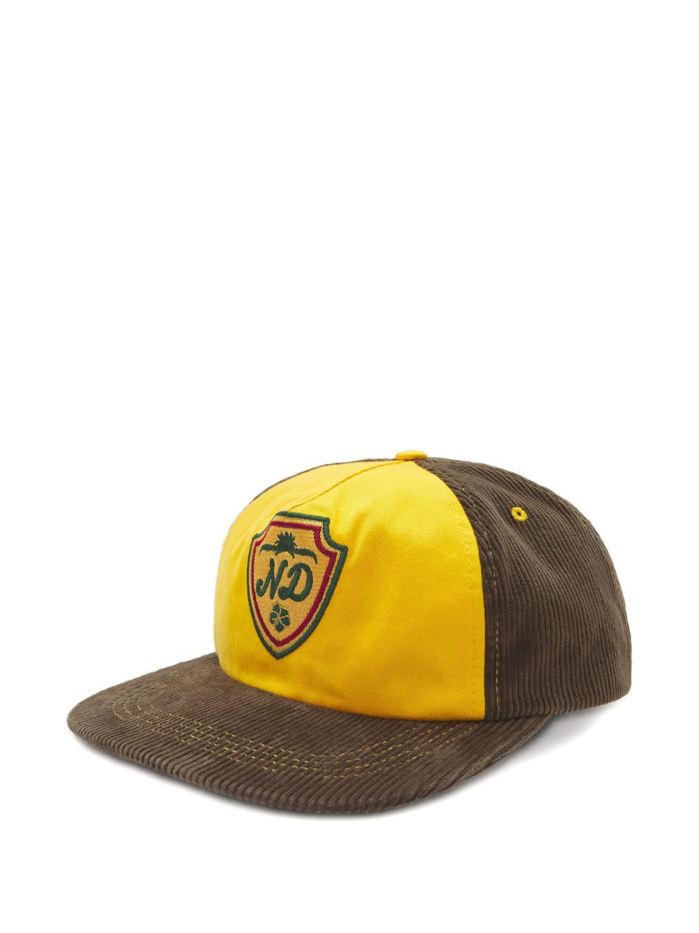 Shield corduroy colourblock cap