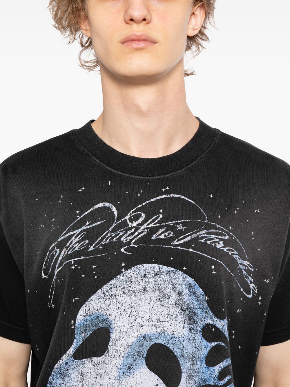 mask graphic T-shirt