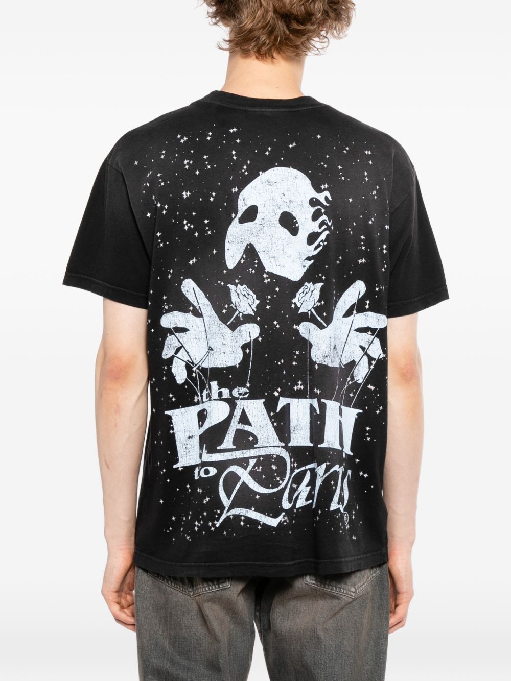 mask graphic T-shirt