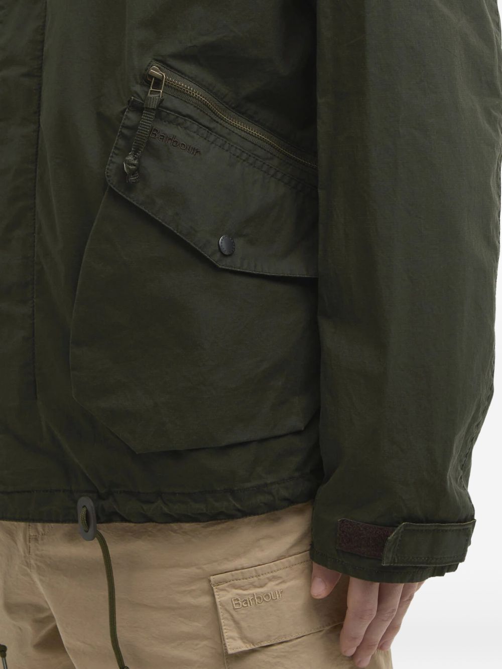Westoe hooded pocket cotton jacket