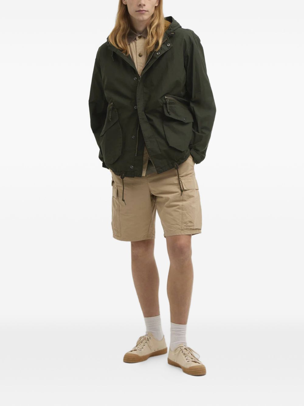 Westoe hooded pocket cotton jacket