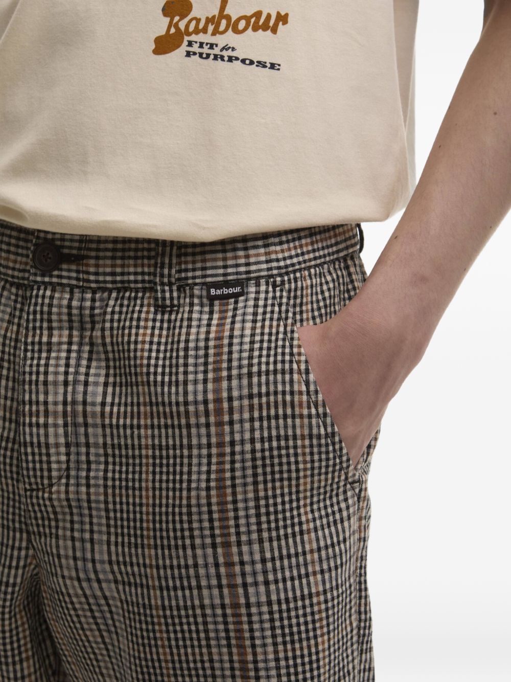 Fife checked shorts
