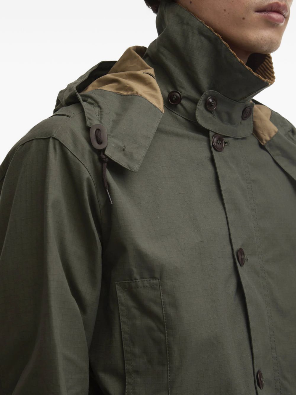 Endurance hooded corduroy-trim jacket