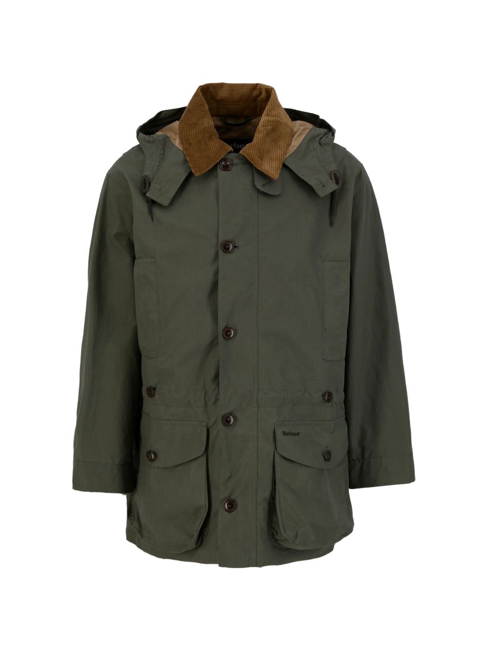 Endurance hooded corduroy-trim jacket