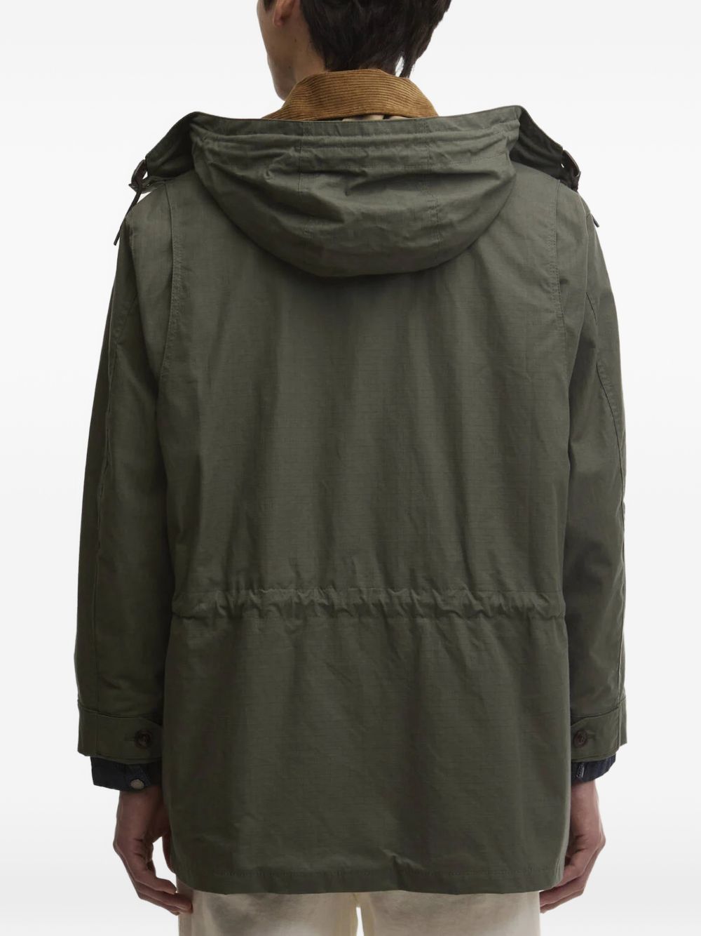 Endurance hooded corduroy-trim jacket
