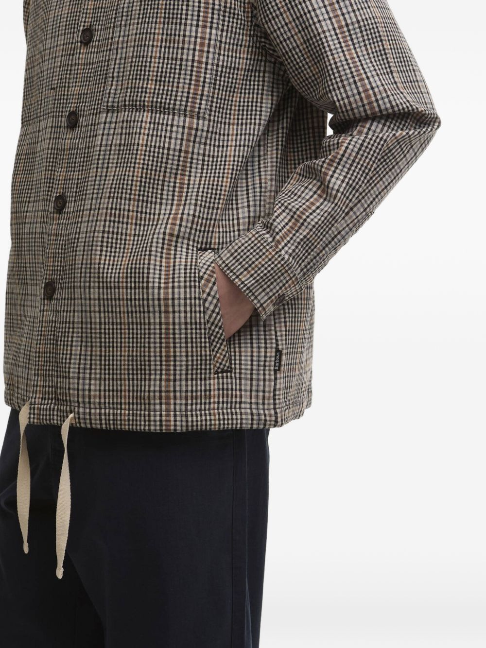 Fife check pocket shirt