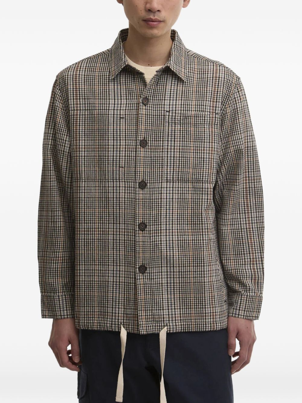Fife check pocket shirt