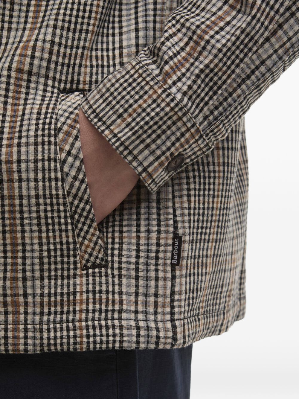 Fife check pocket shirt