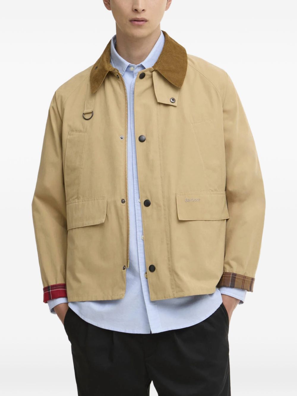 Solar Spey flap-pocket corduroy jacket