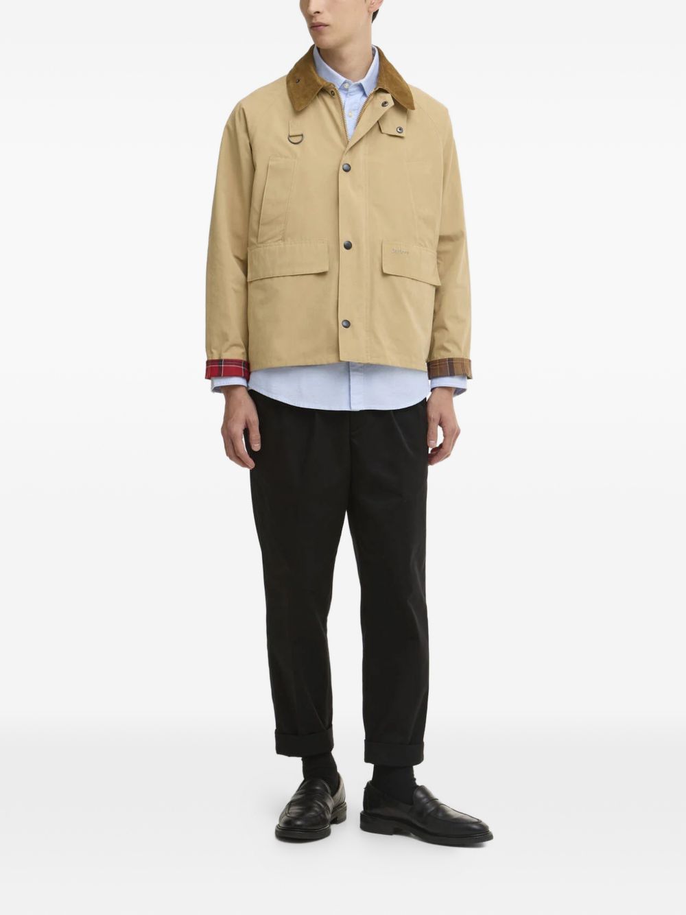 Solar Spey flap-pocket corduroy jacket