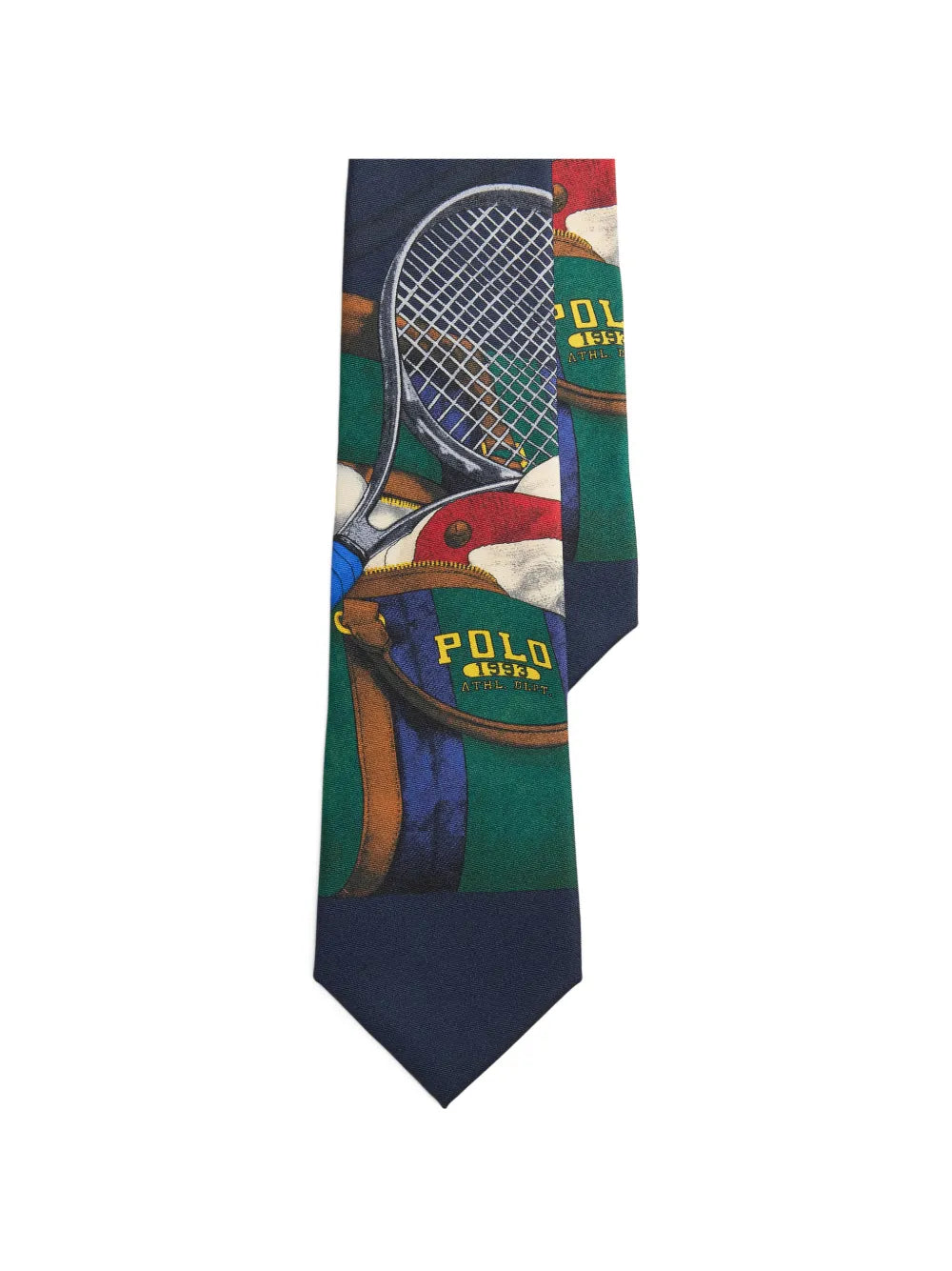 tennis-print silk tie