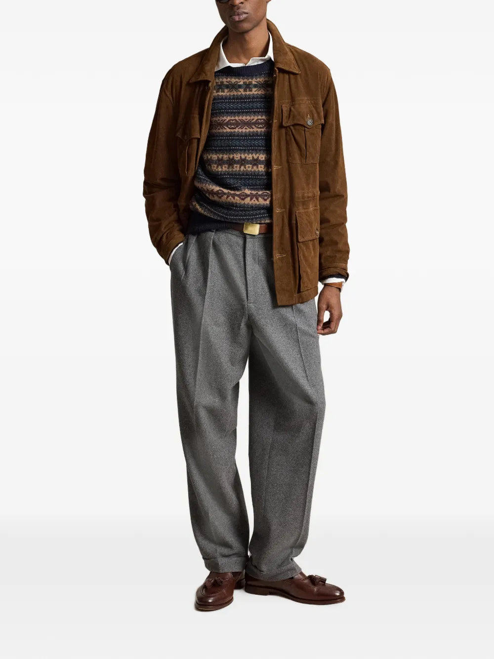 suede safari jacket