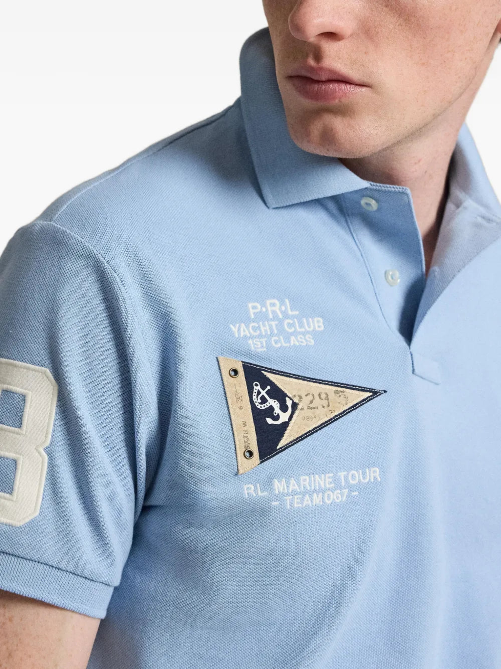 logo-embroidered polo shirt