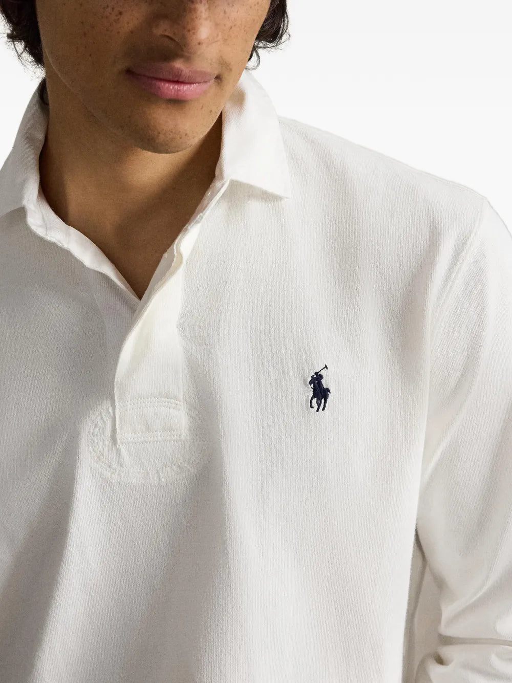 embroidered-logo polo shirt