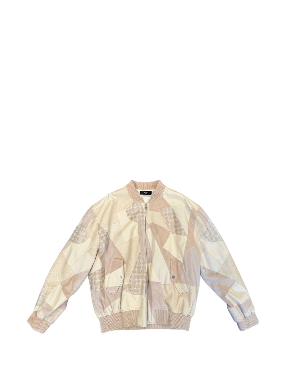 zip-up oversized bomber jacket
