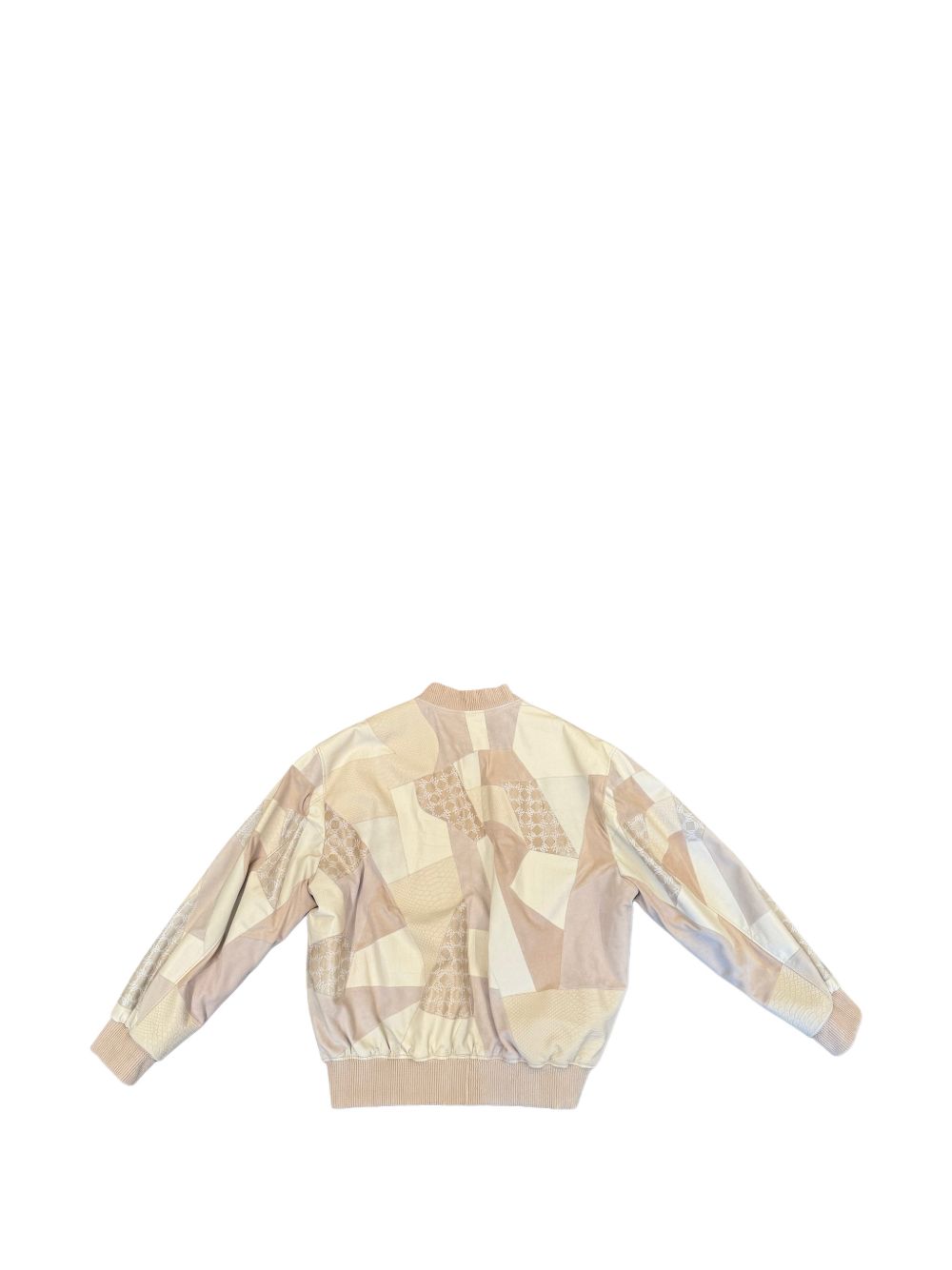 zip-up oversized bomber jacket
