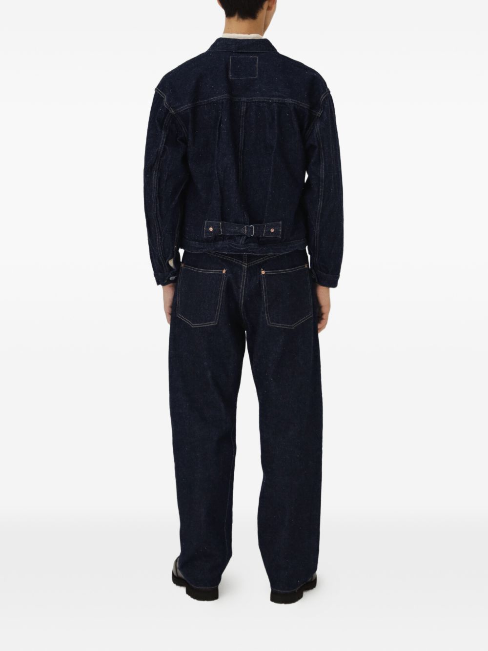 Denim Tracker 1P buttoned cotton jacket