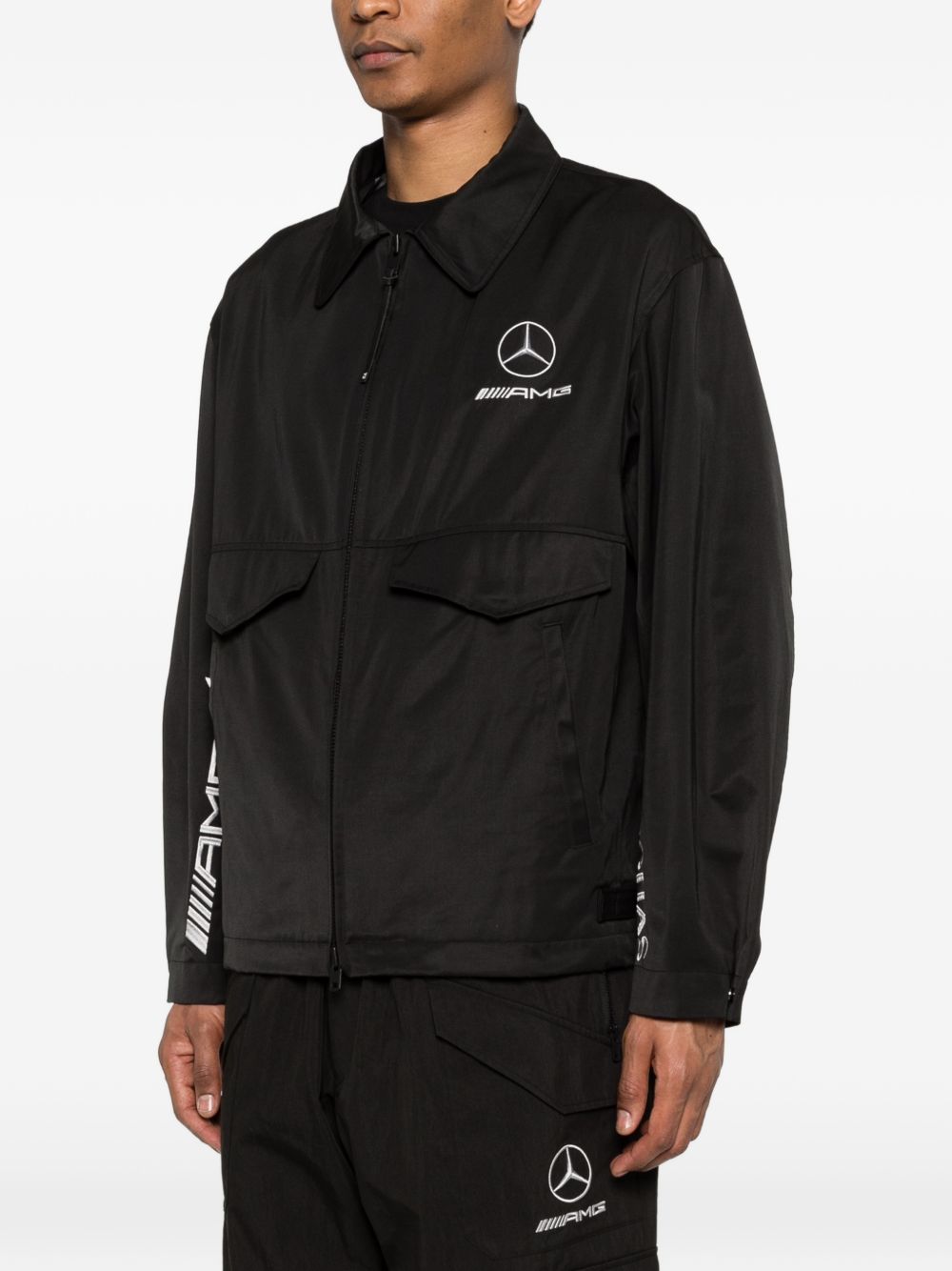 x Mercedes-AMG Petronas F1 logo-detail jacket