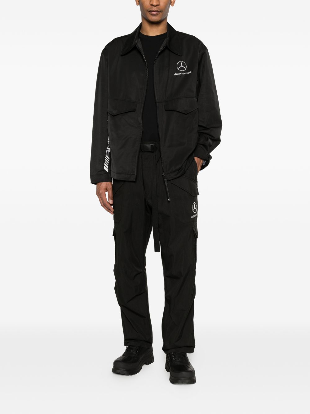 x Mercedes-AMG Petronas F1 logo-detail jacket