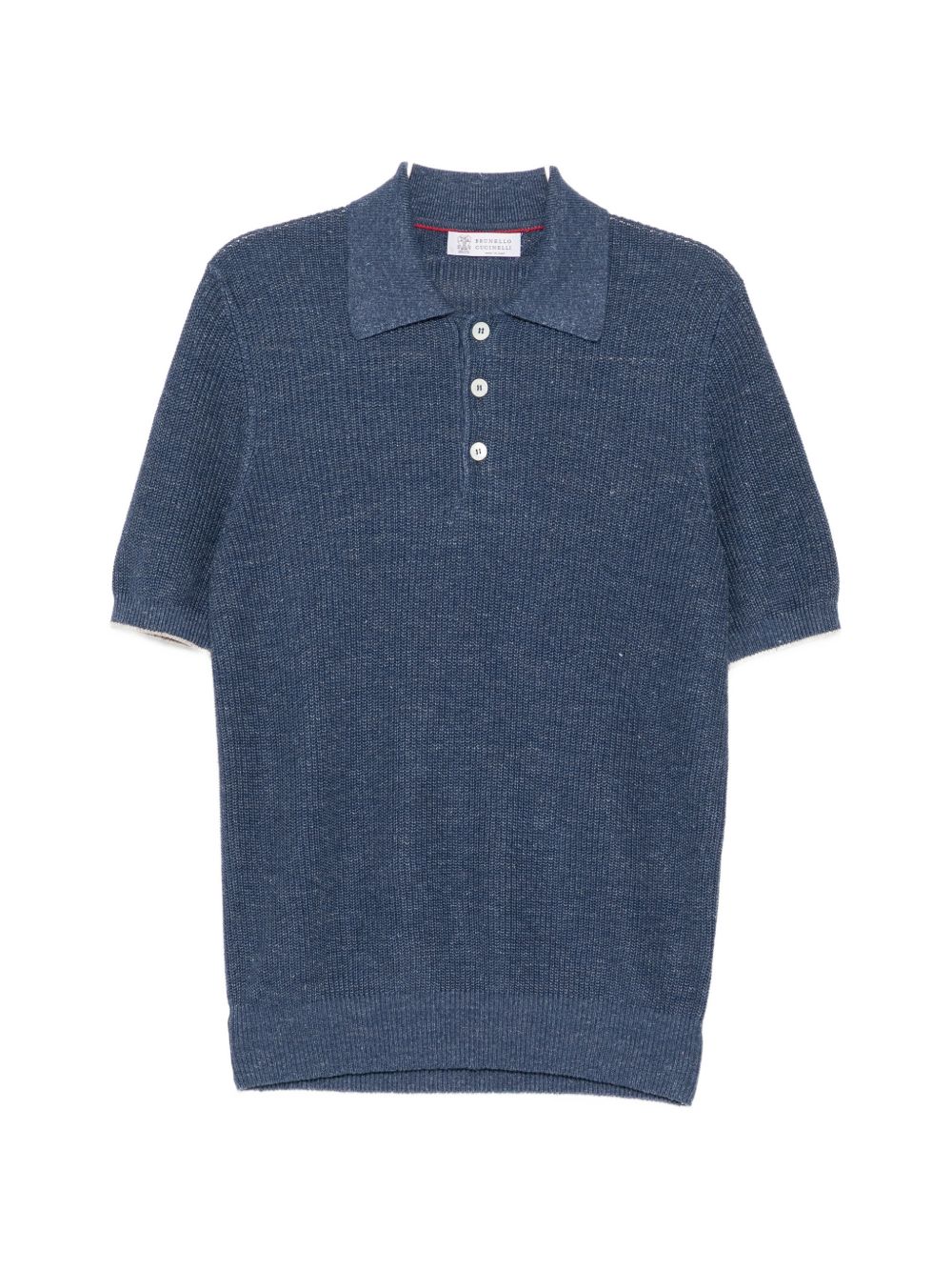 knitted short sleeve polo shirt