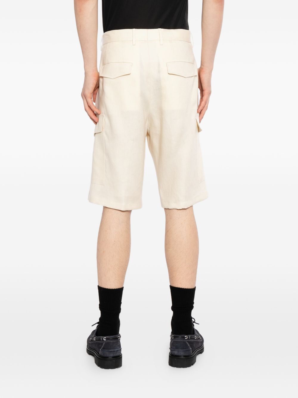 pleated cargo trousers