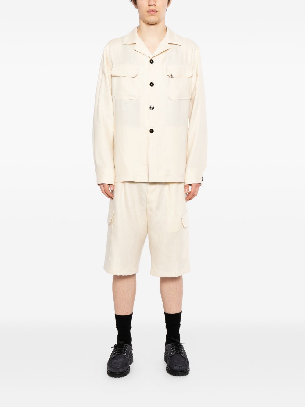pleated cargo trousers