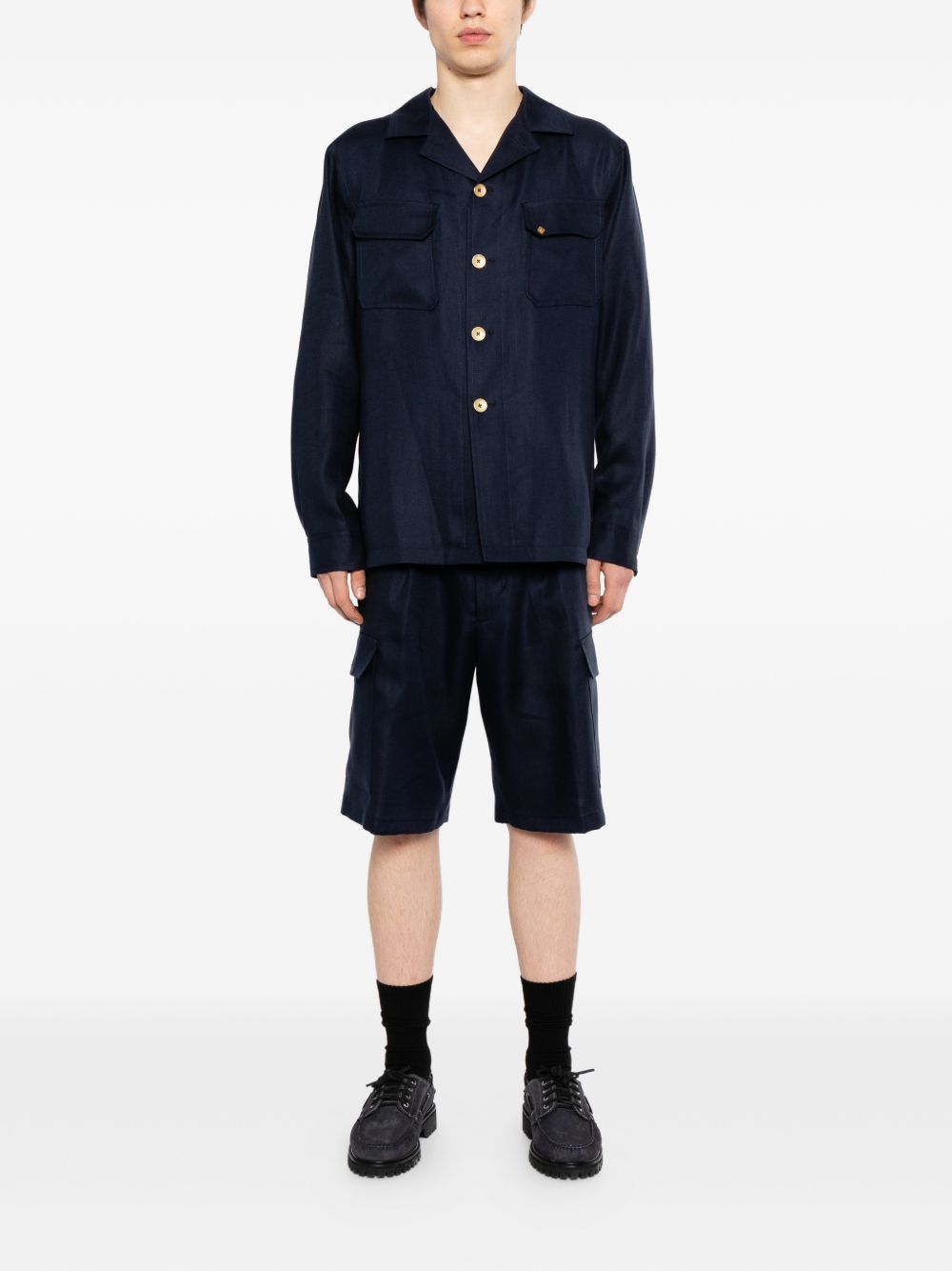 cargo pleated trousers