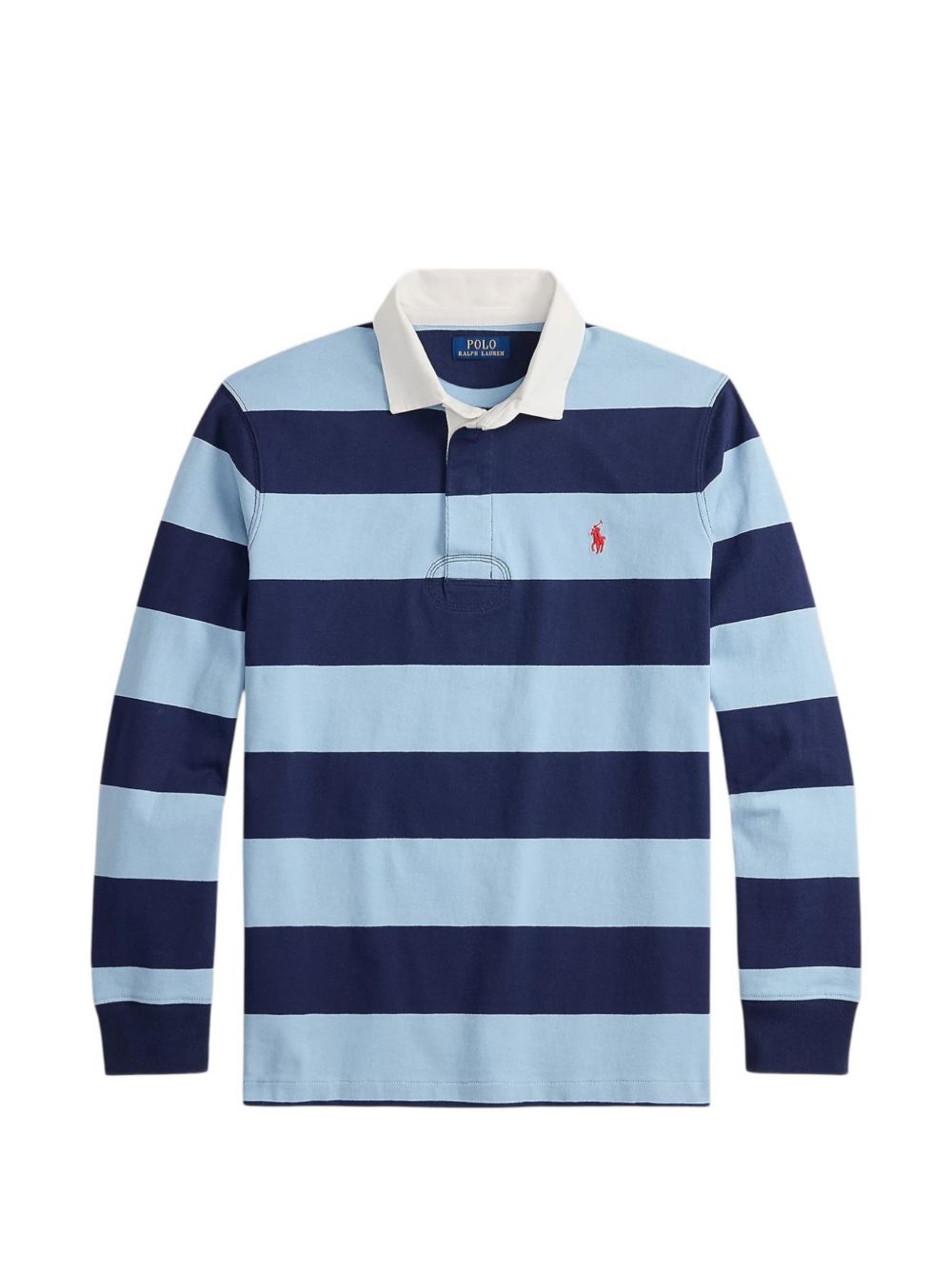 striped long-sleeve rugby shirt