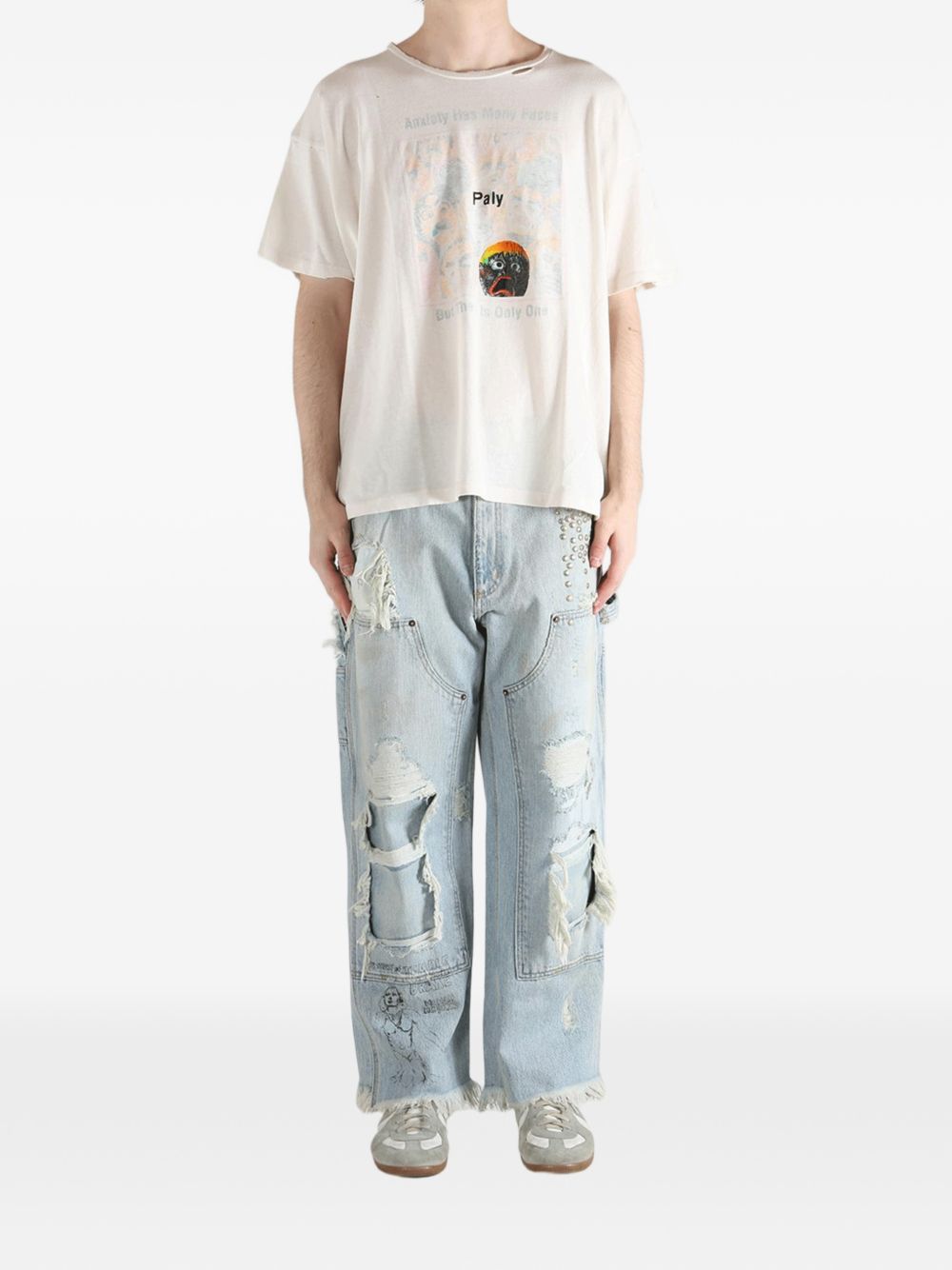 graphic crew-neck T-shirt