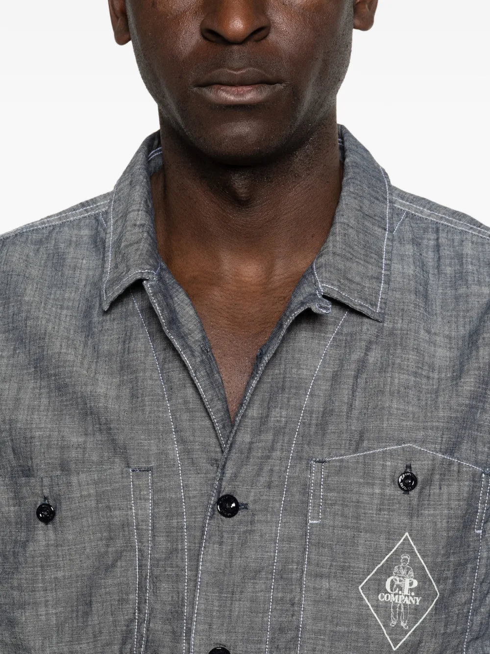 Buttoned Short-Sleeve Shirt