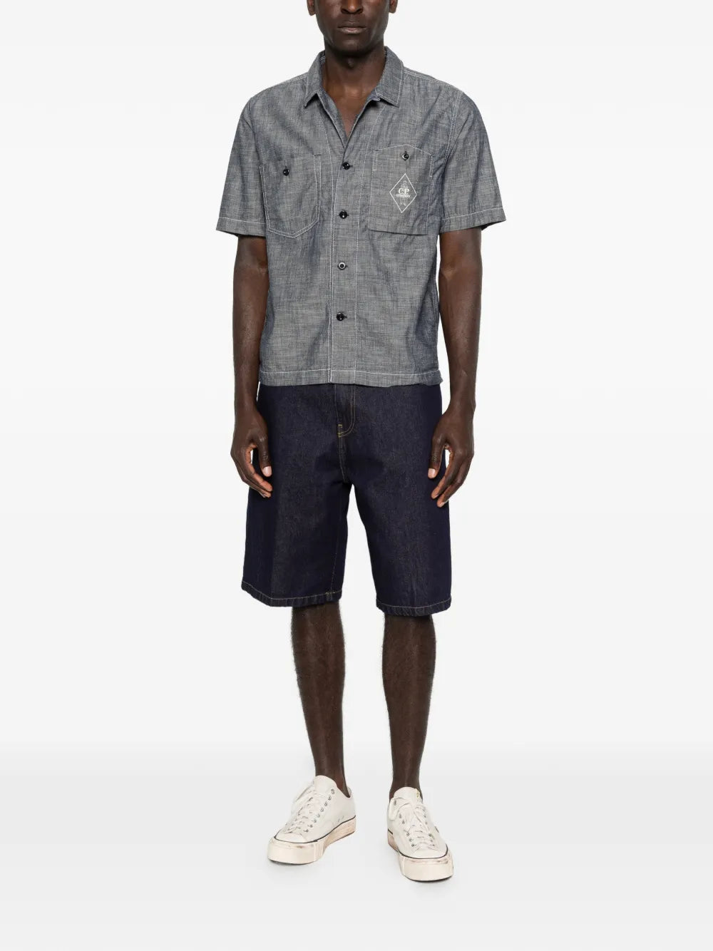 Buttoned Short-Sleeve Shirt