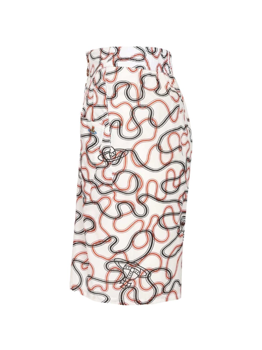 squiggle-print bermuda shorts