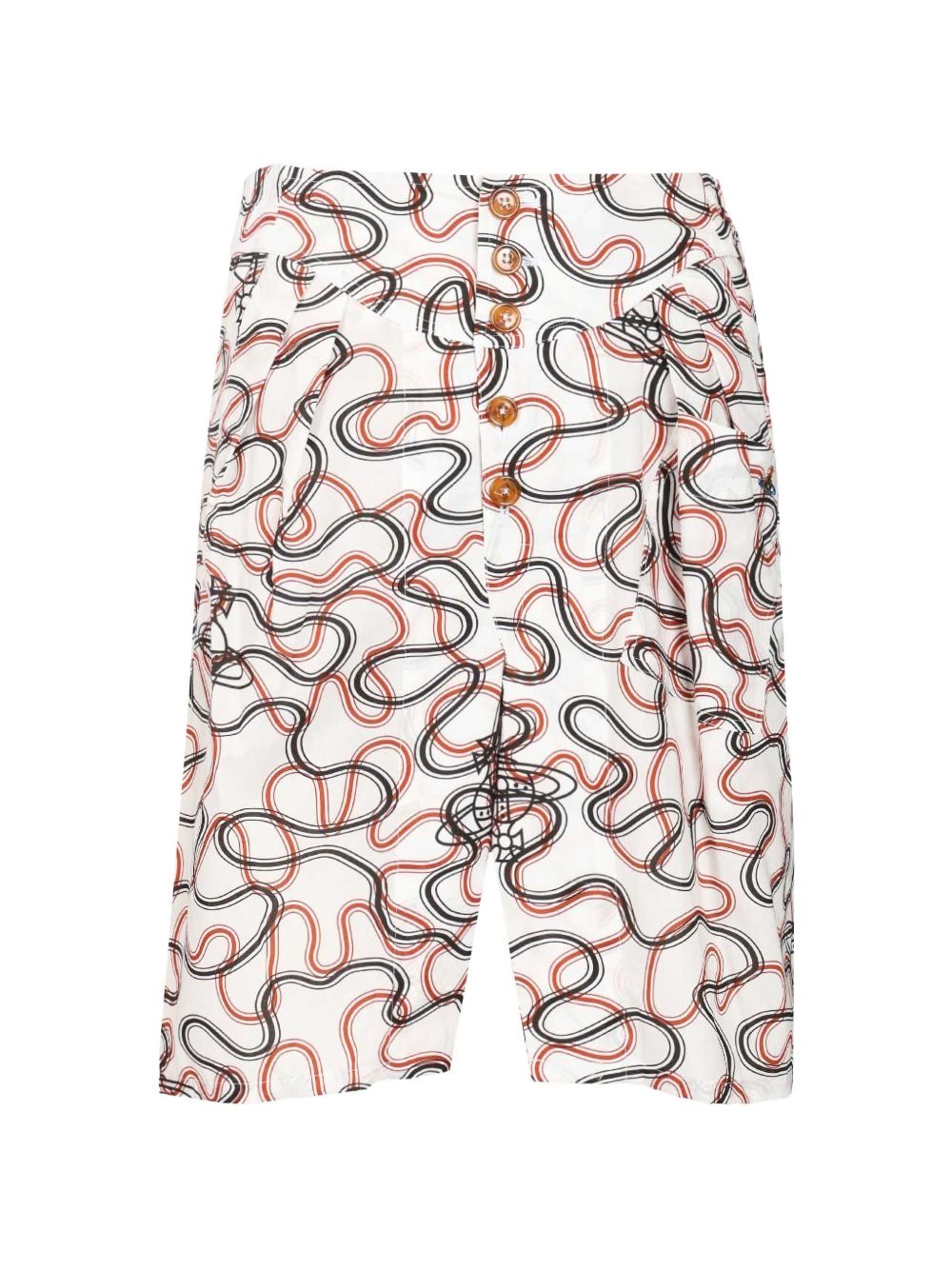 squiggle-print bermuda shorts