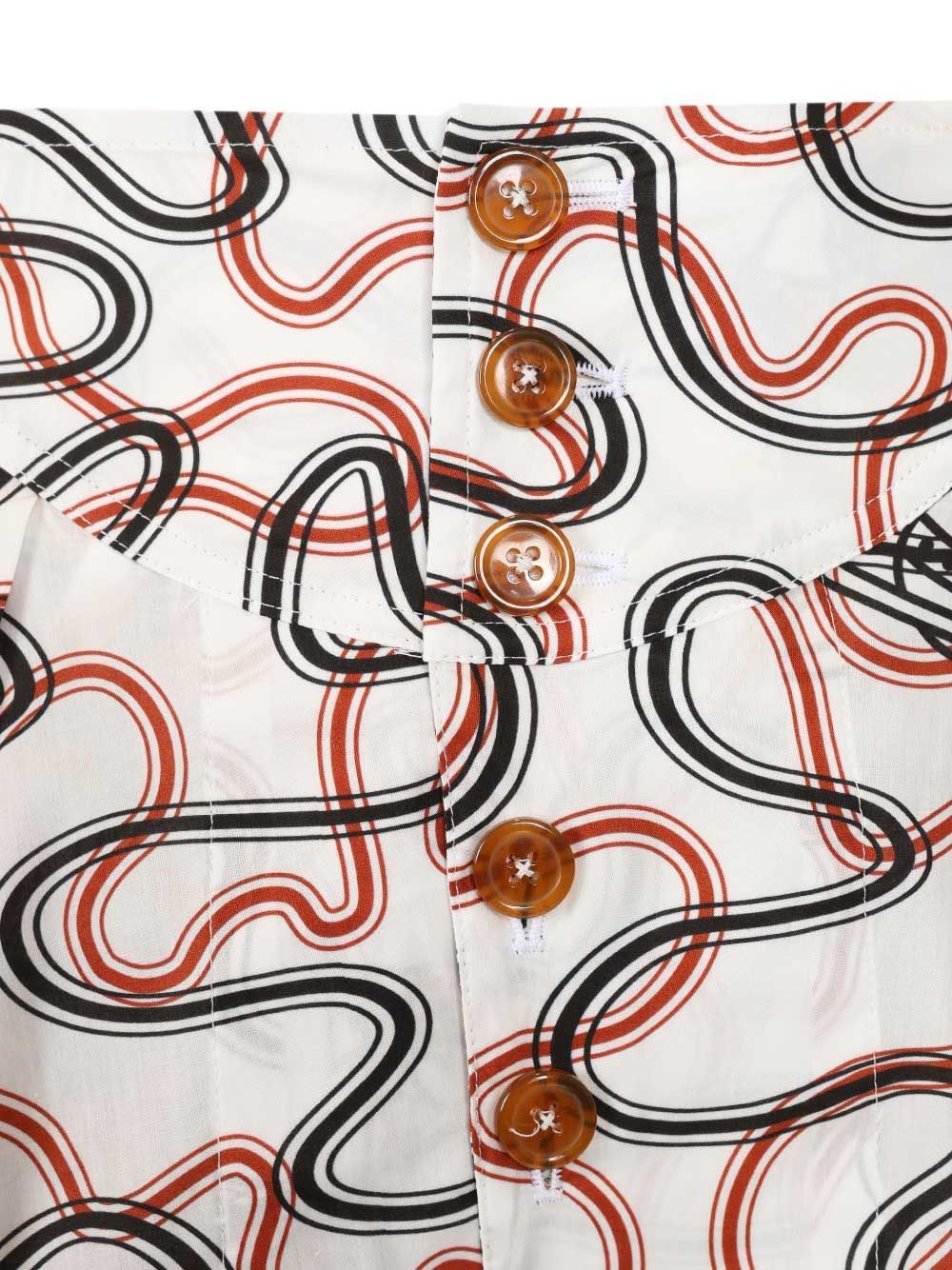 squiggle-print bermuda shorts