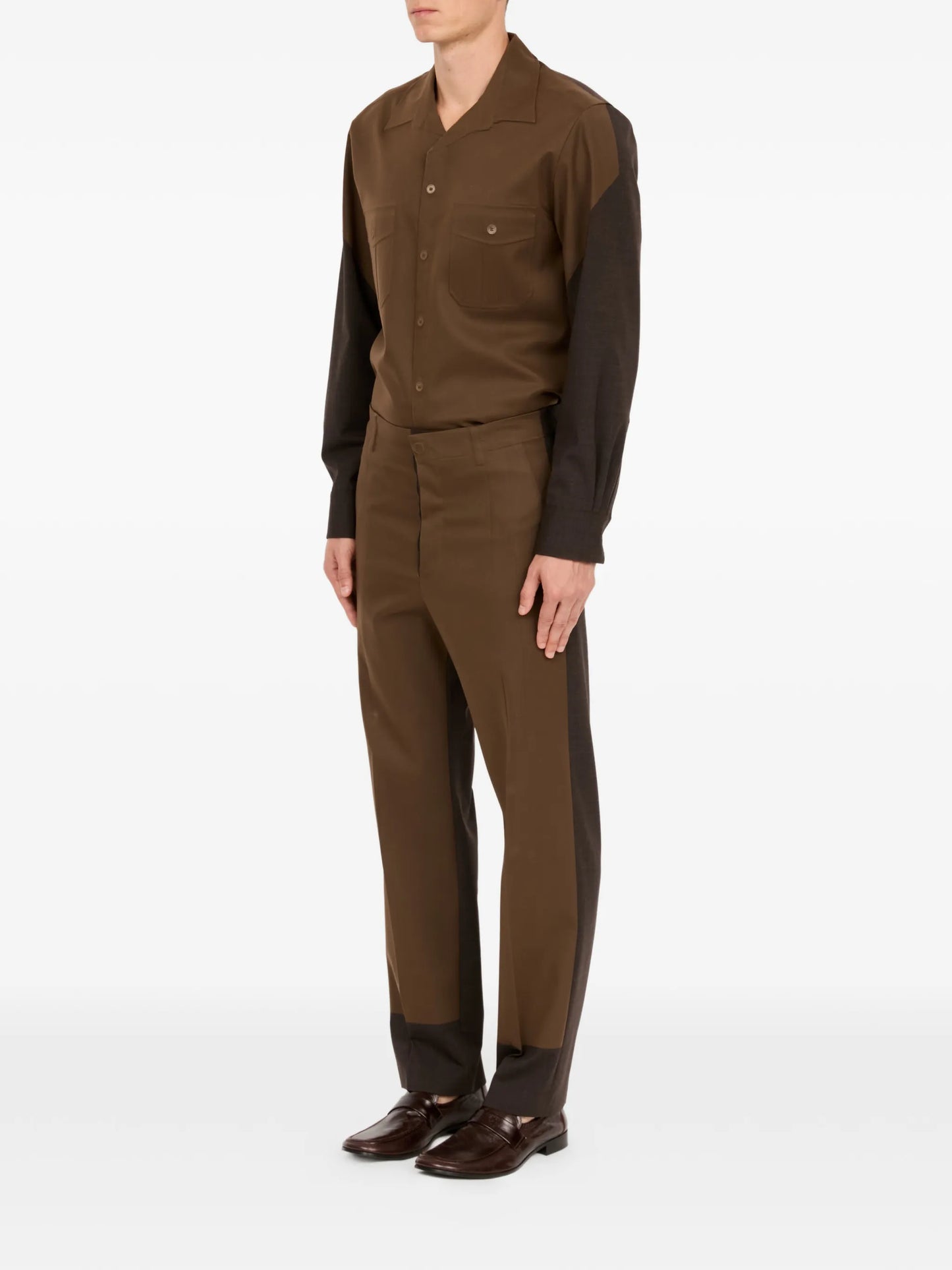 Colour-Block Tailored Trousers