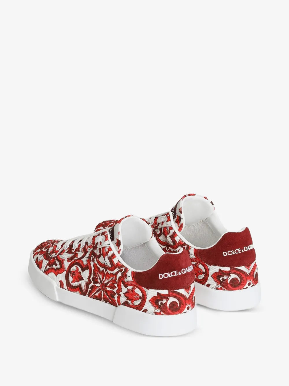 Majolica-Print Canvas Portofino Sneakers