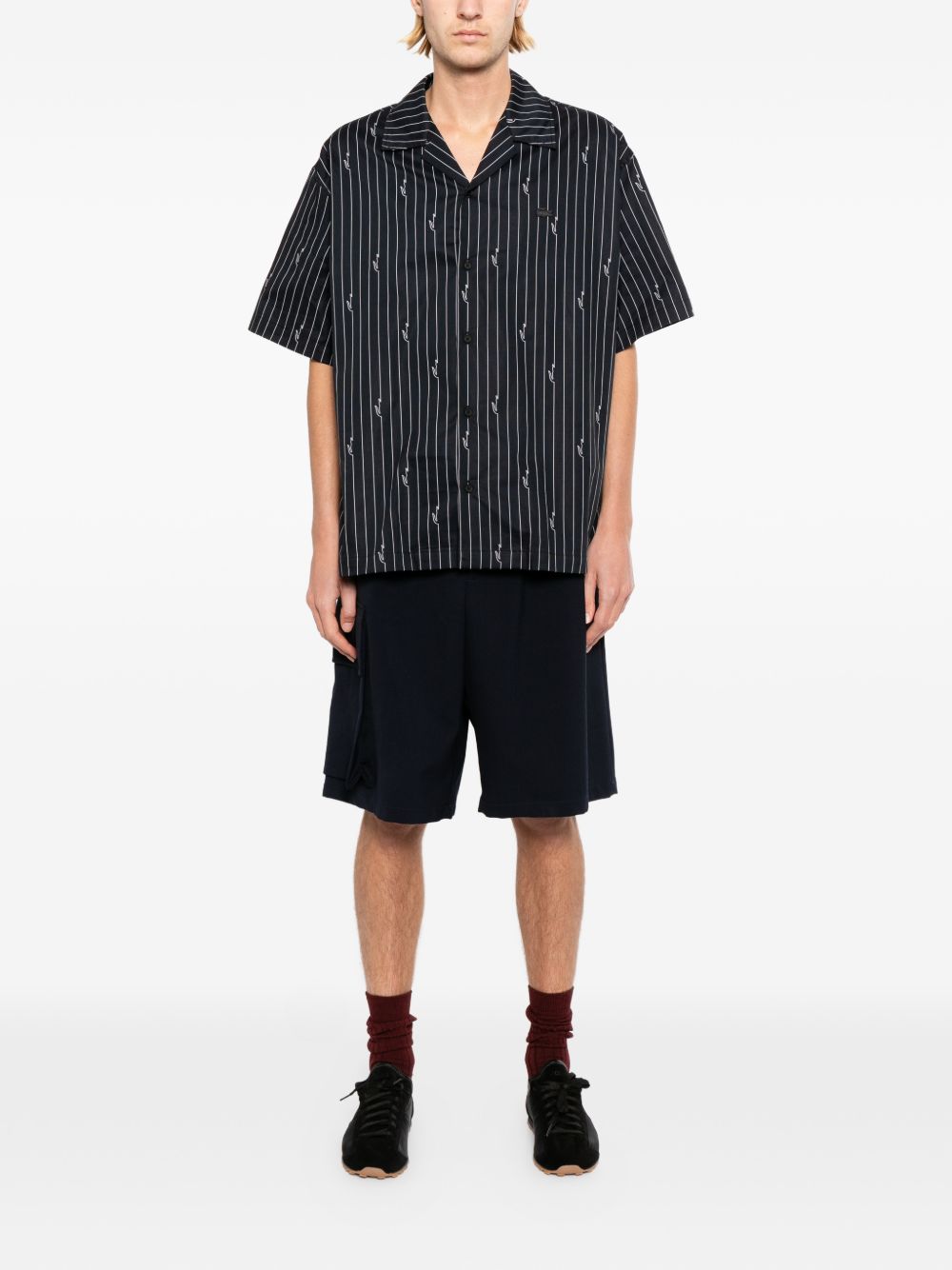 striped twill shirt