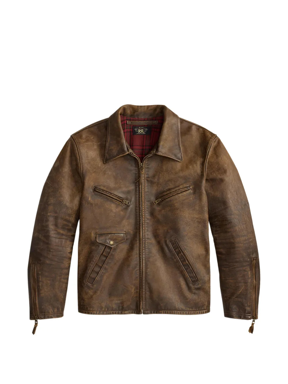 Zip Leather Jacket