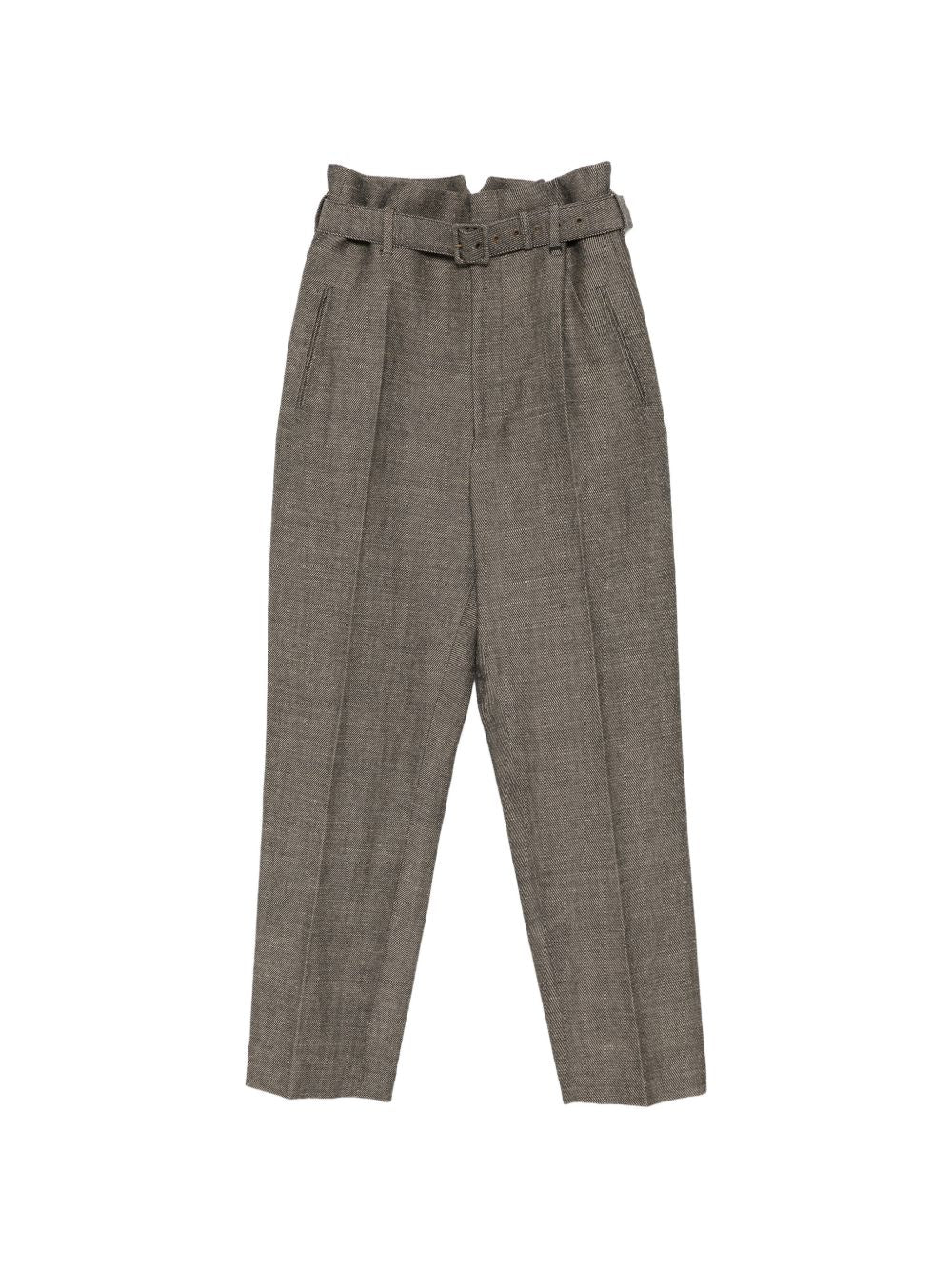 belted trousers