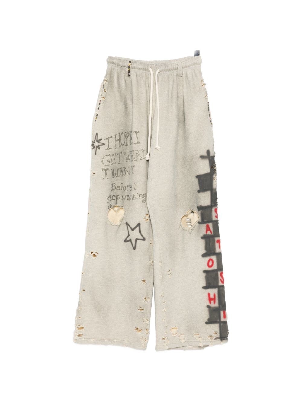 embellished printed trousers