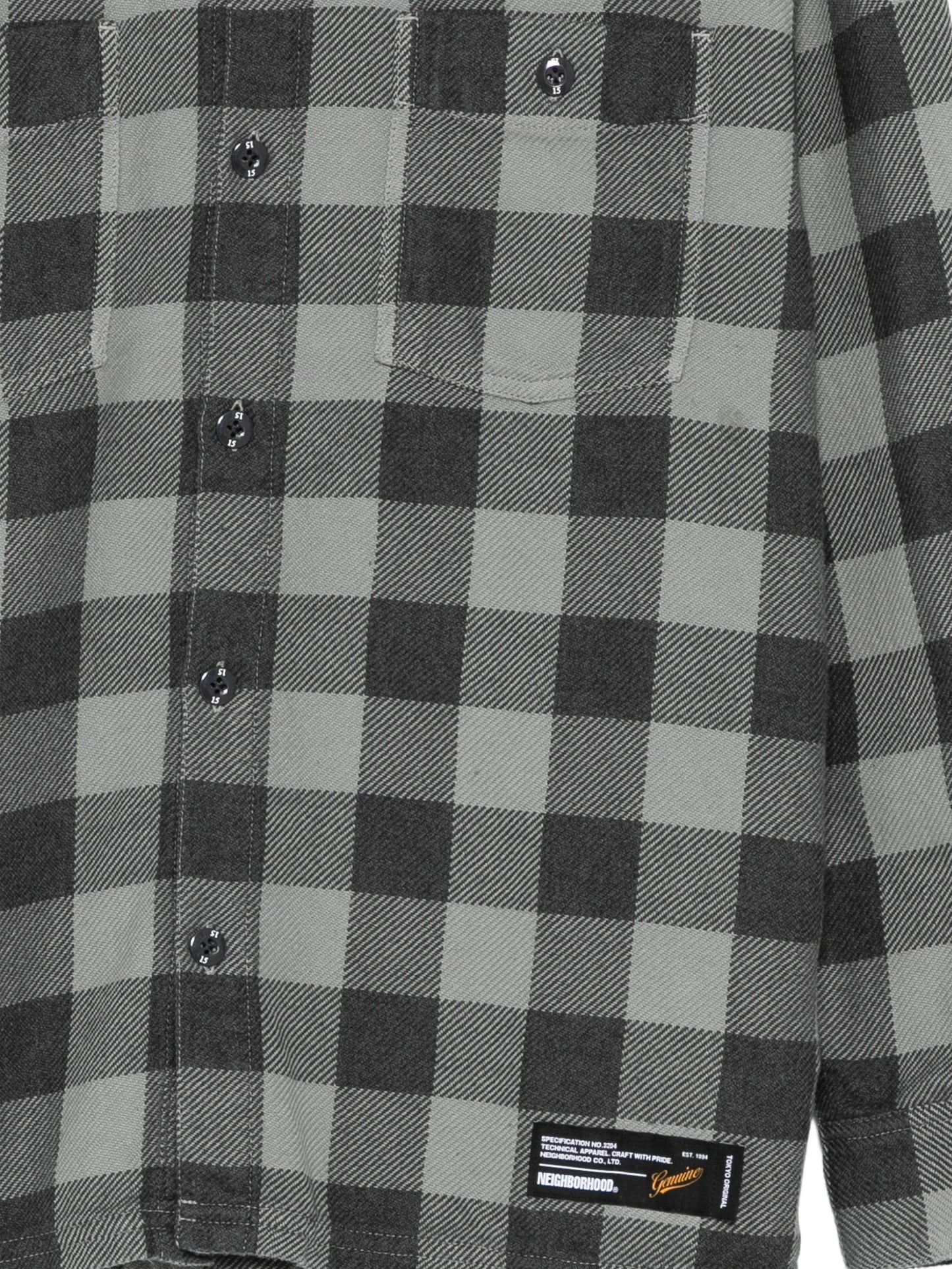 Garment Dyed Check Shirt