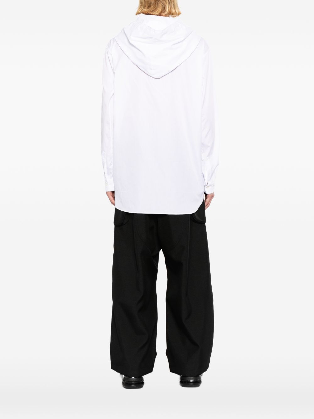 hooded shirt
