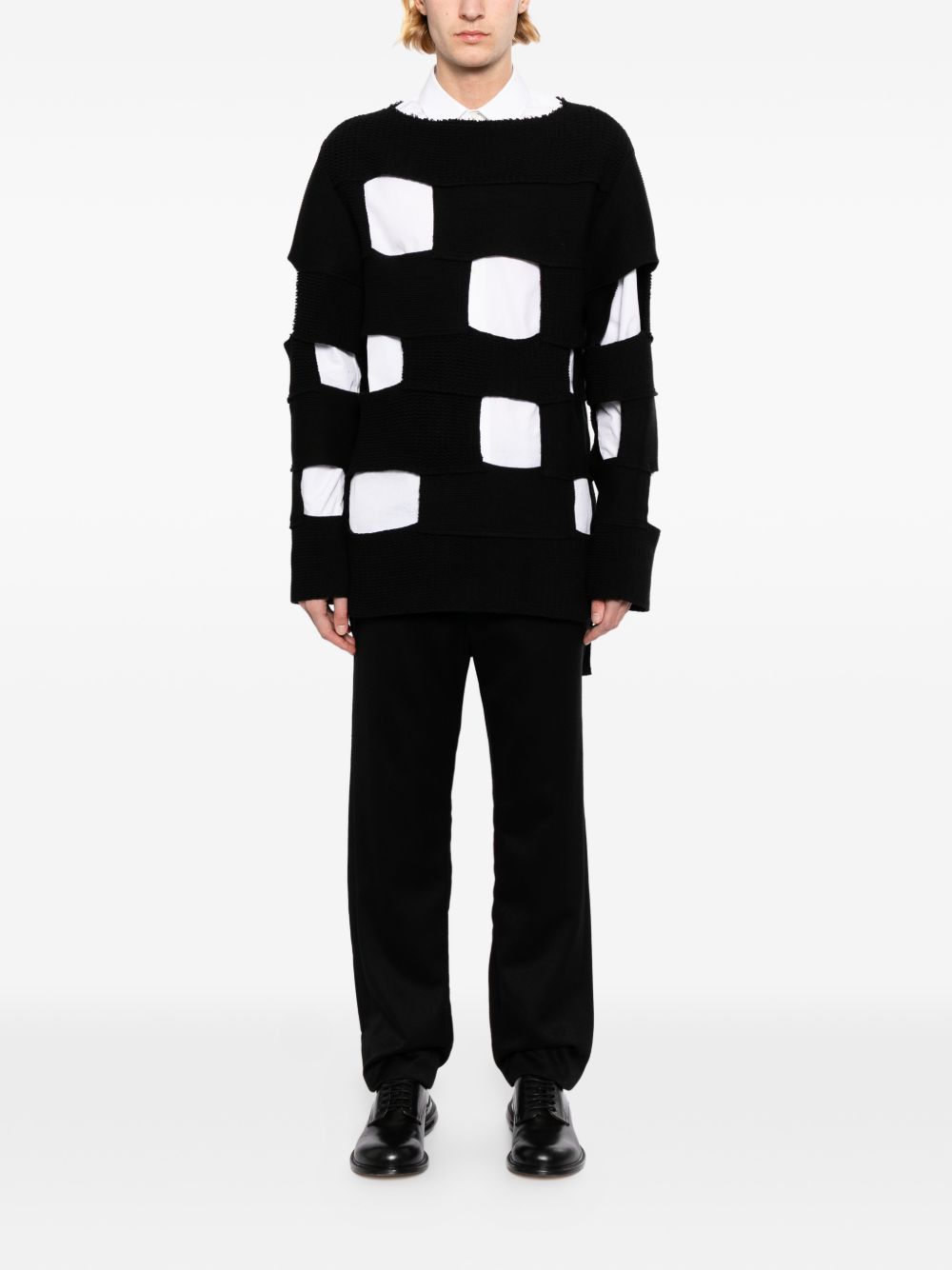 openwork design jumper