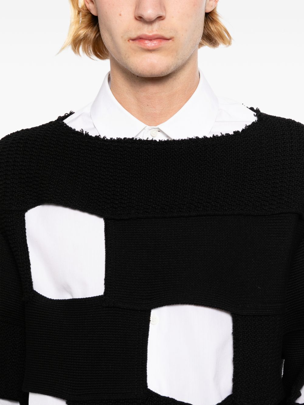 openwork design jumper