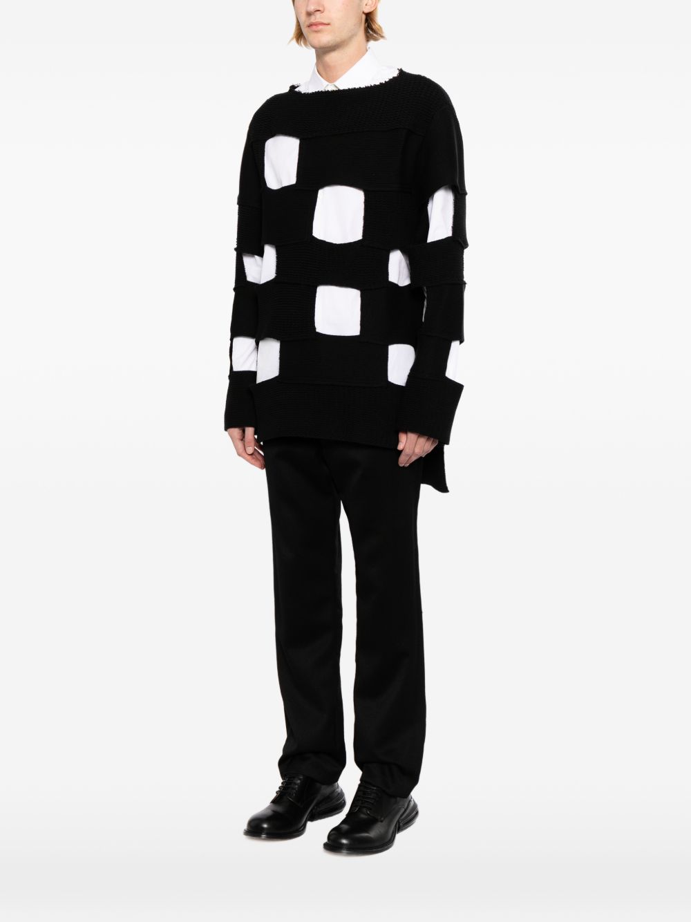 openwork design jumper